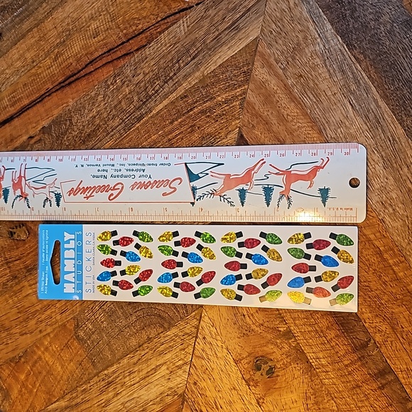 Vintage Hambly sealed stickers Christmas lights Prismatic Prism sheet - Picture 2 of 6